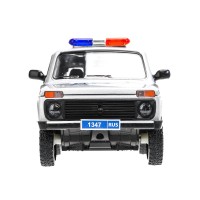 380112 Машина металл свет-звук LADA lada 4x4, 18.5 см, двер, кап,баг,ин,ПОЛИЦИЯ сер Технопарк в кор.2*18шт Медведь Калуга