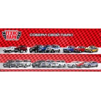 380112 Машина металл свет-звук LADA lada 4x4, 18.5 см, двер, кап,баг,ин,ПОЛИЦИЯ сер Технопарк в кор.2*18шт Медведь Калуга