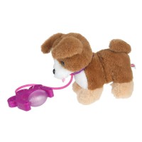 402434 Интерактивный щенок Джеки 20см, НА КОЛЕСАХ, помпа, поводок МОЙ ПИТОМЕЦ в кор.10шт Медведь Калуга