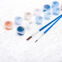 Картина по номерам 30х40 см маяк МУЛЬТИ АРТ Медведь Калуга