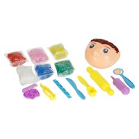 409520 Набор с тестом для лепки зубастик с брекетами, 24 см HAPPY DOH в кор.8шт Медведь Калуга