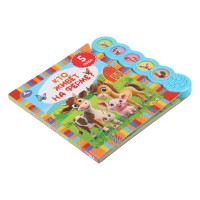 407242 Кто живёт на ферме? (5 кн. круглые, 5 песен). 185х175мм, 10стр Умка в кор.32шт Медведь Калуга