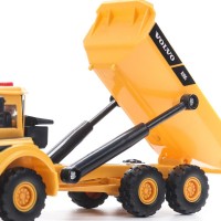 396365 Машина металл свет-звук VOLVO КАРЬЕРНЫЙ САМОСВАЛ 16 см, двер, подв дет, кор. Технопарк в кор.2*36шт Медведь Калуга