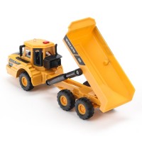 396365 Машина металл свет-звук VOLVO КАРЬЕРНЫЙ САМОСВАЛ 16 см, двер, подв дет, кор. Технопарк в кор.2*36шт Медведь Калуга