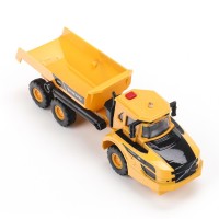 396365 Машина металл свет-звук VOLVO КАРЬЕРНЫЙ САМОСВАЛ 16 см, двер, подв дет, кор. Технопарк в кор.2*36шт Медведь Калуга