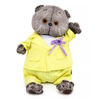 Кот Басик в костюме в полоску 19 см Медведь Калуга