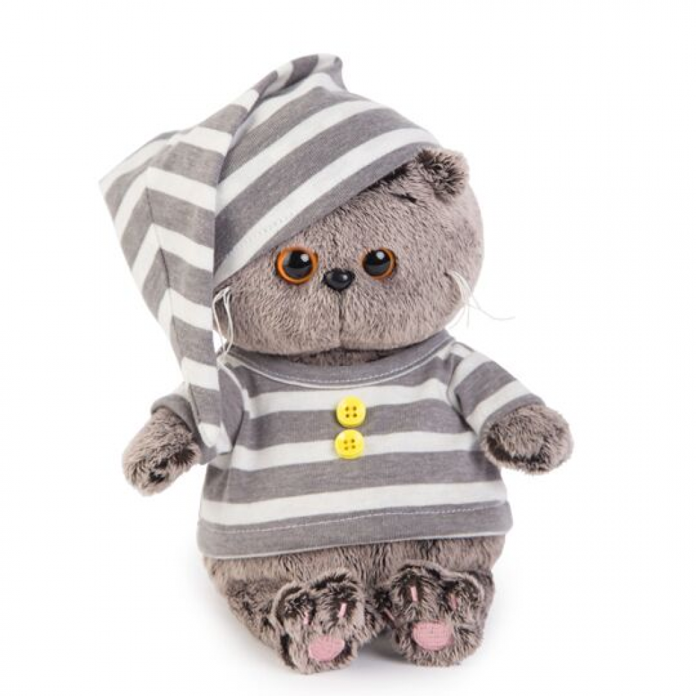 Кот Басик BABY в пижамке 18 см Медведь Калуга
