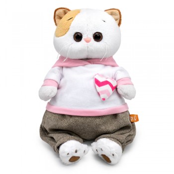 Кошка Ли-Ли в худи с сердечком и штанах Медведь Калуга