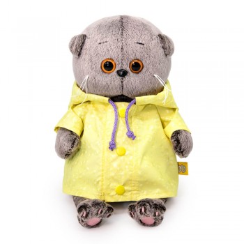 Кот Басик BABY в плащике 20 см Медведь Калуга