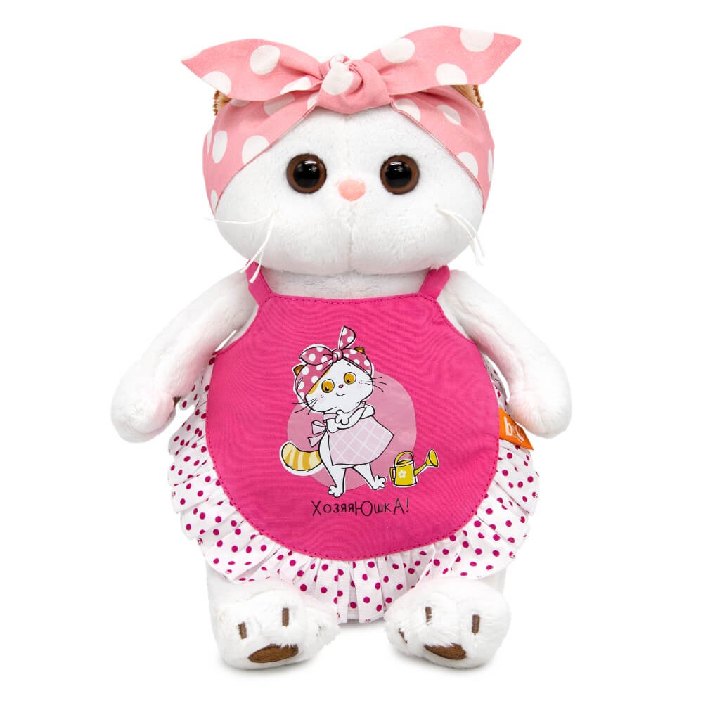 Кошка Ли-Ли "Хозяюшка" в фартуке 24 см Медведь Калуга