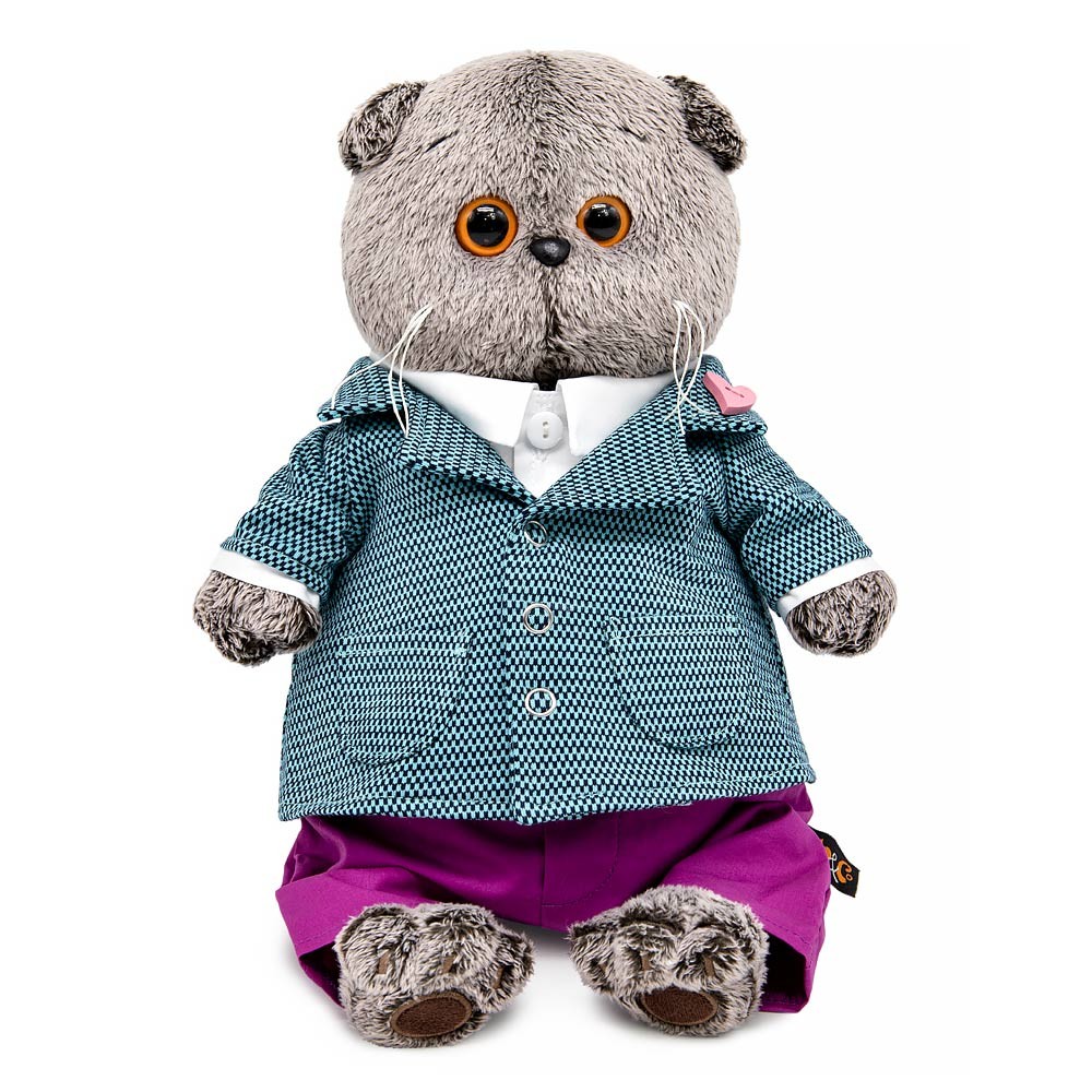 Кот Басик в пиджаке с орнаментом Медведь Калуга