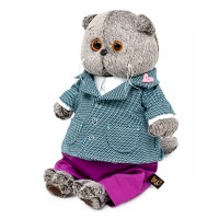 Кот Басик в пиджаке с орнаментом Медведь Калуга