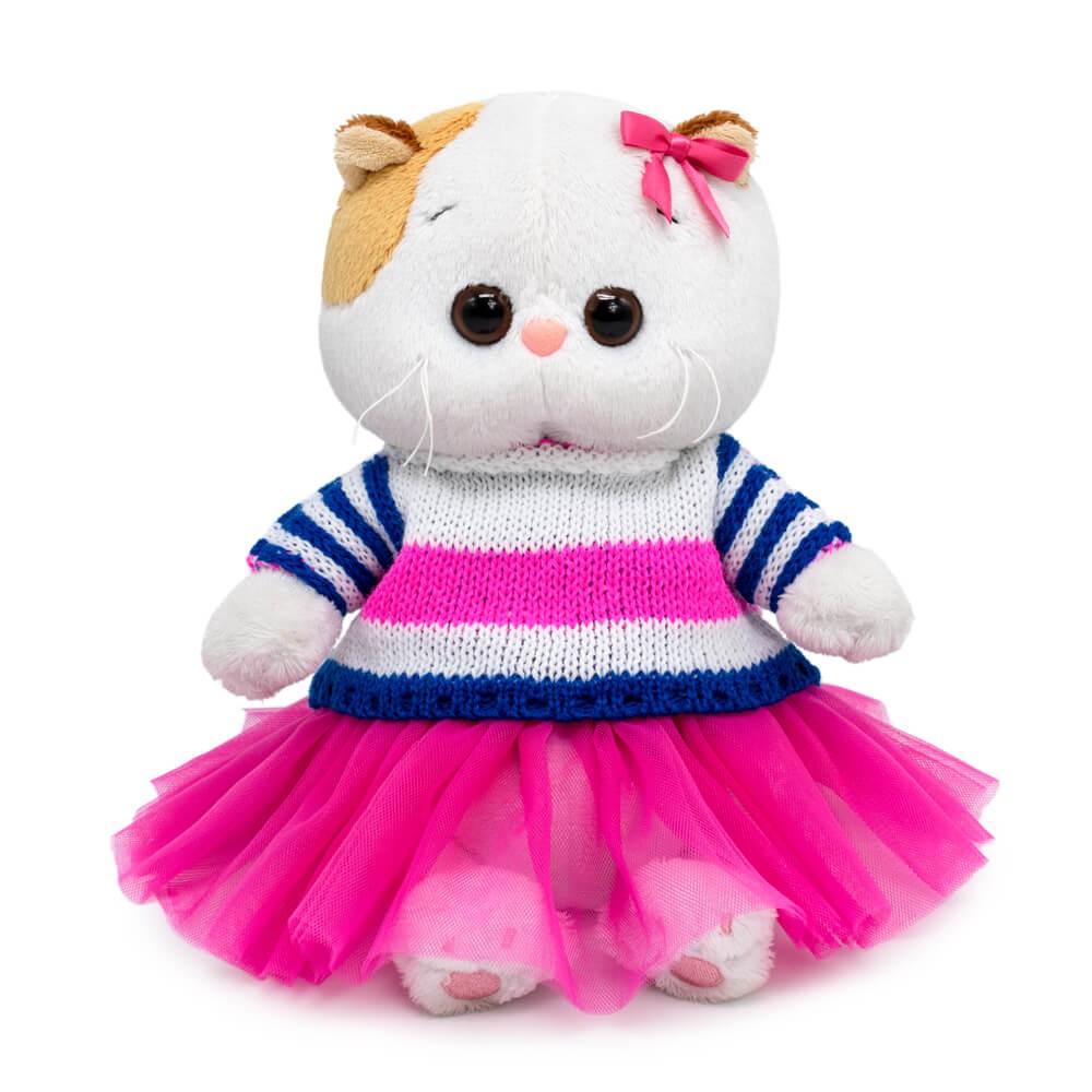 Кошка Ли-Ли baby в полосатом свитере и юбке Медведь Калуга