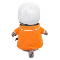 Кот Басик в поло и шапке "100% антистресс" Медведь Калуга