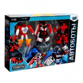 Набор роботов "Автоботы", трансформируются, 4 шт.   7984320 Медведь Калуга