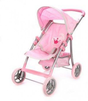 Коляска "Корона" прогулочная с подставкой 52*33,5*56см. Медведь Калуга