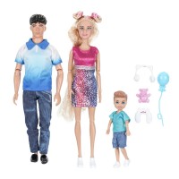 411550 Кукла 29 см, с алексом, с сыном, с акс., в кор. КАРАПУЗ в кор.18шт Медведь Калуга