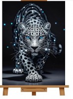Мозаика алмазная "Леопард" (светится в темноте) 40*30 см. Медведь Калуга