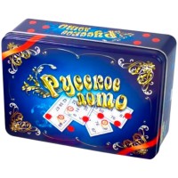 Лото Русское (жестяная коробка синяя) Медведь Калуга