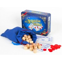 Лото Русское (жестяная коробка синяя) Медведь Калуга