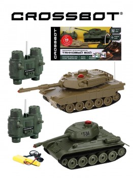 Танковый бой р/у 1:32 Т34 - Abrams M1A2 Медведь Калуга