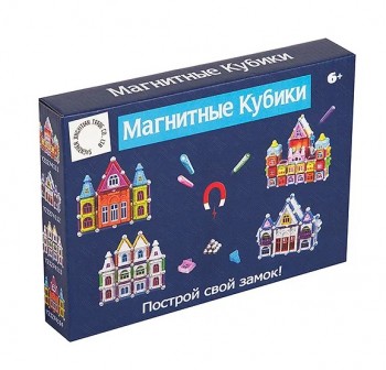 Конструктор магнитный "МАГНИТНЫЕ КУБИКИ" , 72 дет. Медведь Калуга