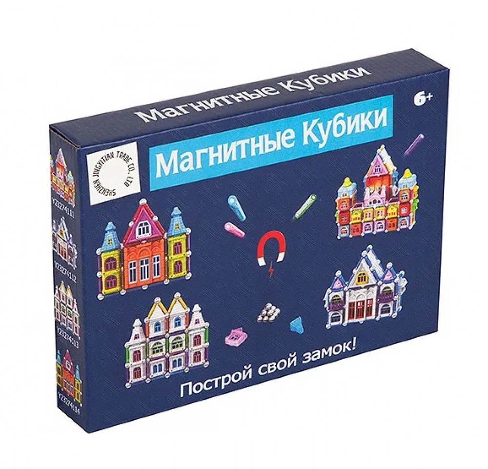 Конструктор магнитный "МАГНИТНЫЕ КУБИКИ" , 78 дет., Медведь Калуга