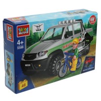 Конструктор UAZ PICKUP, 46 дет. Медведь Калуга