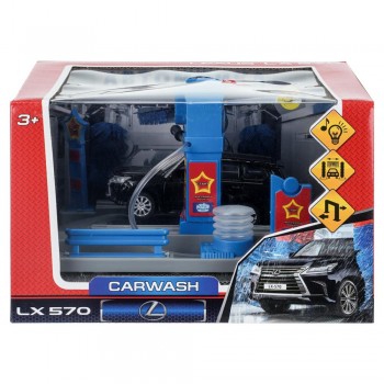 412921 Игрушка пластик свет-звук АВТОМОЙКА с водой 21 см Медведь Калуга