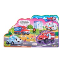 Книга EVA с пазлами "Какие бывают машины" Медведь Калуга