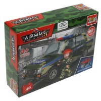 LADA конструктор ВОЕННАЯ ПОЛИЦИЯ lada-2106, 46 дет. Медведь Калуга