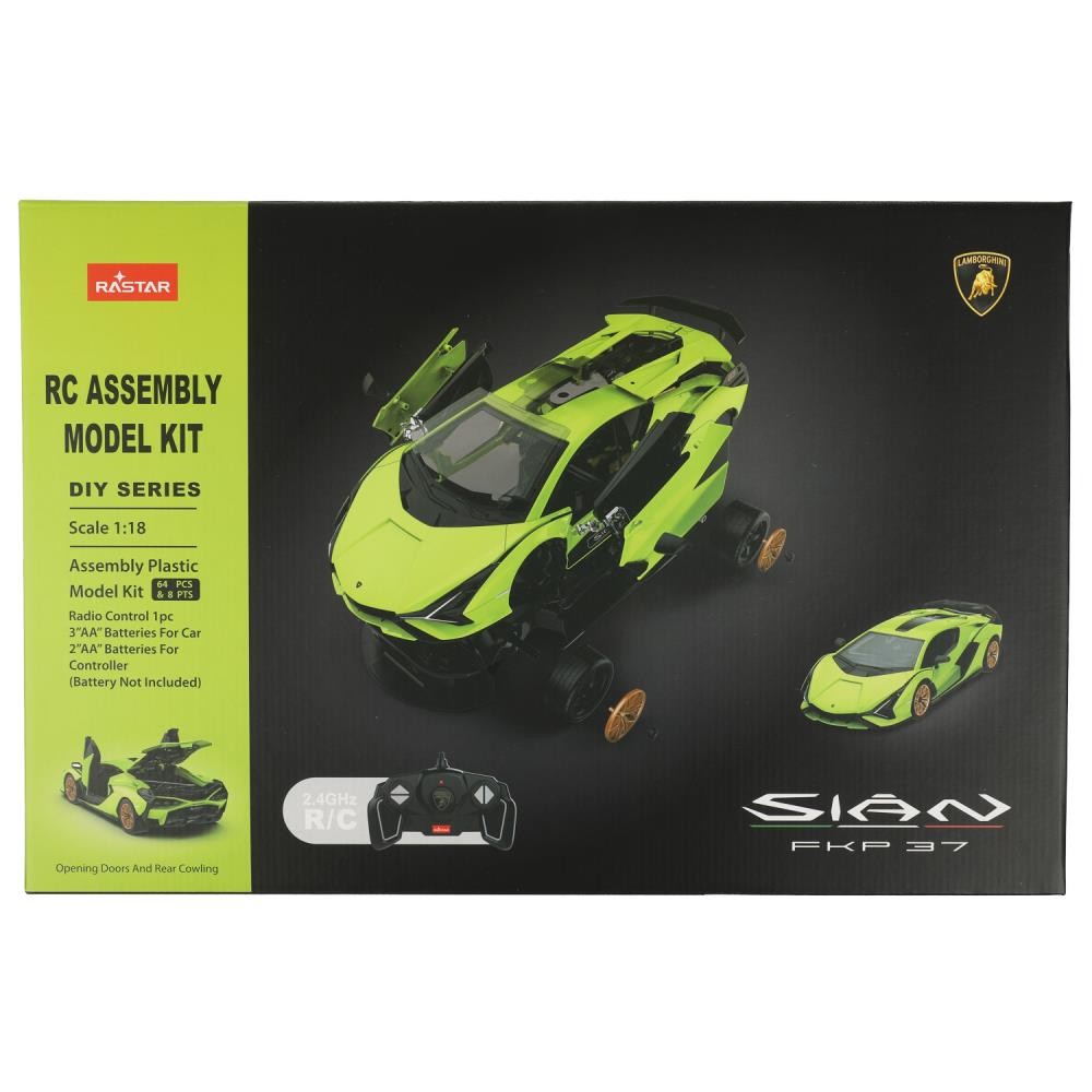 Машина р/у 1:18 lamborghini sian конструктор 72 дет. Медведь Калуга