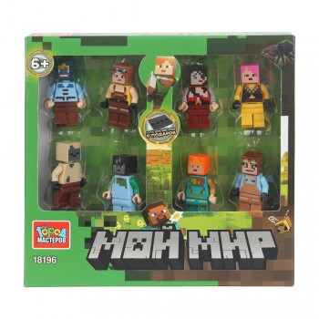 Конструктор фигурки мой мир 8шт Медведь Калуга