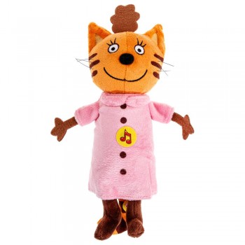 380481 Игрушка мягкая Три Кота мама кошка, 18см, муз. чип, Медведь Калуга