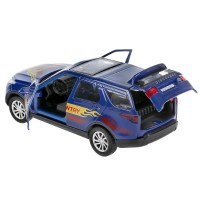 297497 Машина металл свет-звук LAND ROVER DISCOVERY СПОРТ 12 см, дв, баг, син, кор. Медведь Калуга