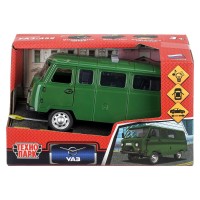 410366 Машина пластик свет-звук UAZ 452 16 см, инерц, зеленый, кор Медведь Калуга