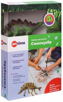 Набор раскопок "Стегозавр", с игрушкой Медведь Калуга