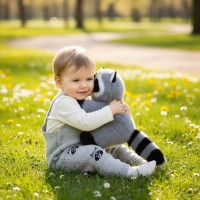 Мягкая игрушка Енот JX903032617GR Медведь Калуга