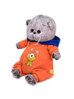 Мягкая игрушка «Кот Басик Baby в комбинезоне с монстриком», 20 см Медведь Калуга
