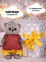 Мягкая игрушка «Басик Baby в стеганом жилете», 20 см Медведь Калуга