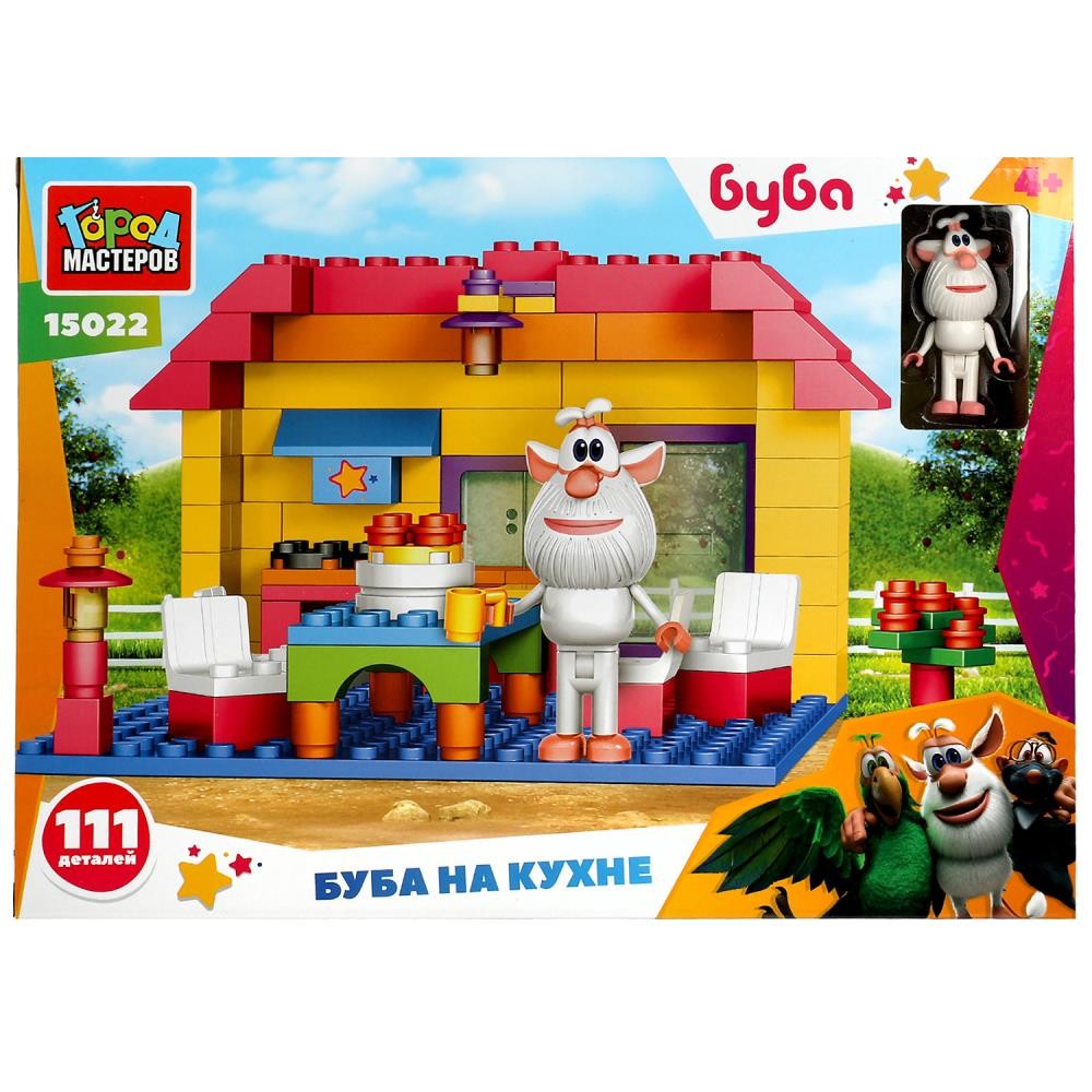 360020 БУБА конструктор буба на кухне, 111 дет. Медведь Калуга