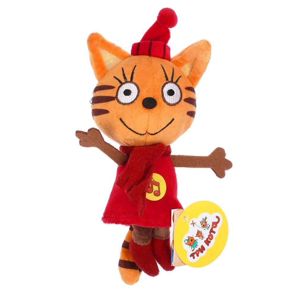 413714 Игрушка мягкая Три Кота Карамелька в зимней одежде Медведь Калуга