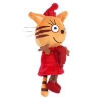 413714 Игрушка мягкая Три Кота Карамелька в зимней одежде Медведь Калуга